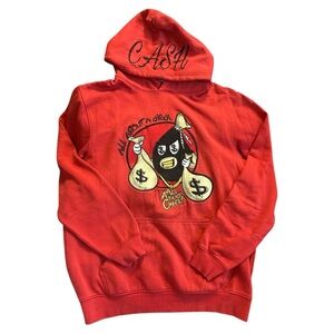 All About a Check Men’s Red hoodie size M